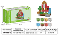 Blocos Magnéticos Cubos de Construção 63 peças – Brinquedo Educativo - TW883-6