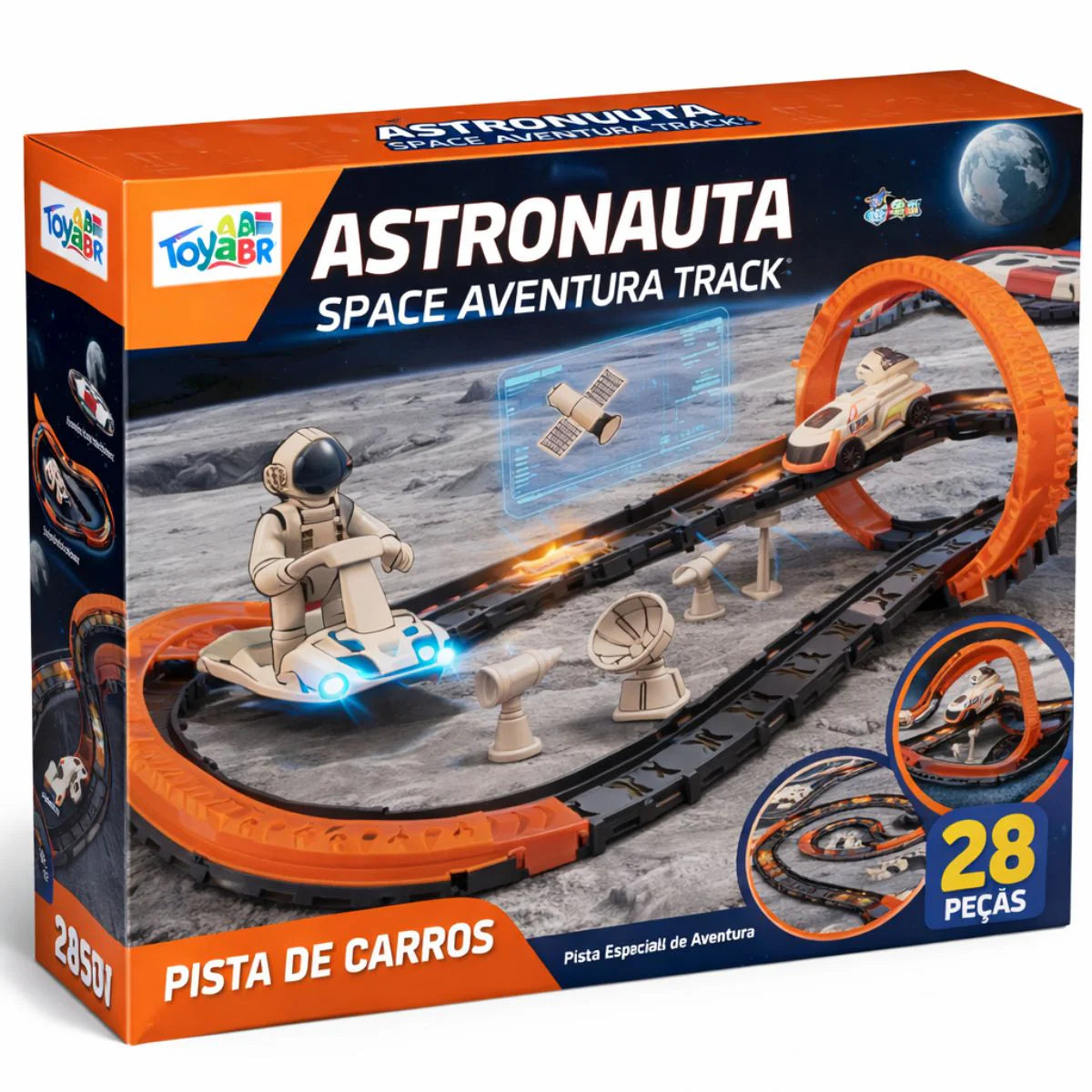 Pista de Carros Astronauta Aventura Espacial Infantil - A384226