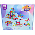 Blocos Magnéticos 158 Peças Barras e Esferas – Brinquedo Educativo de Montar - BJG00038/18pz