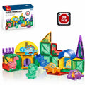 Blocos Magnéticos 39 Peças com Dinossauros – Brinquedo Educativo de Montar - TW887-B39