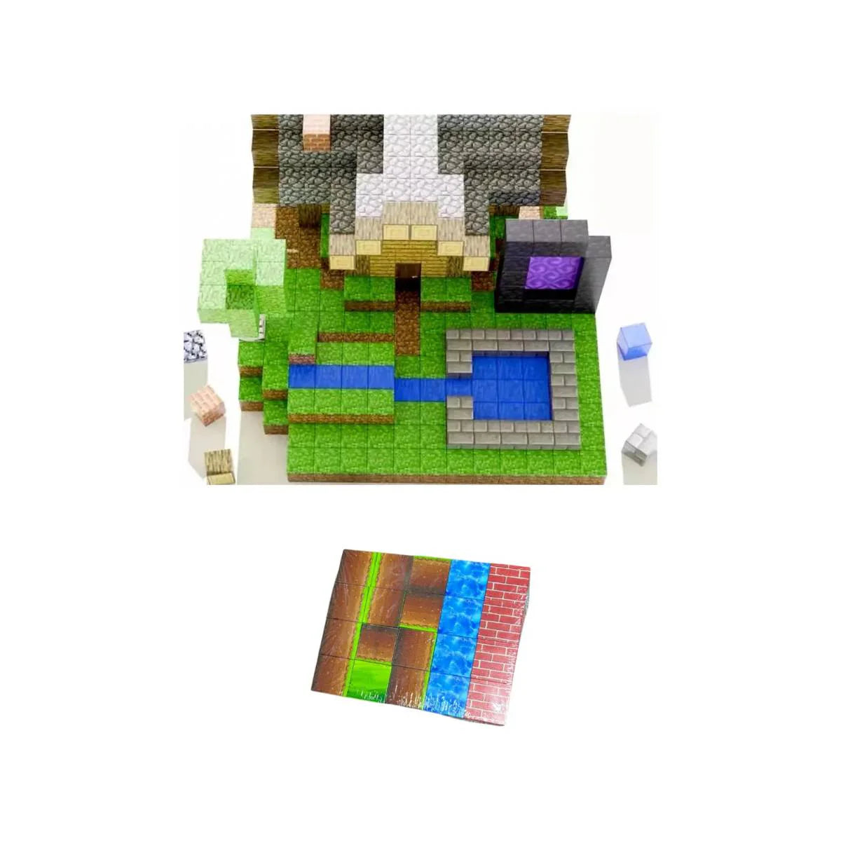 Blocos Magnéticos de Construção Minecraft com 96 Peças - TW883-096A
