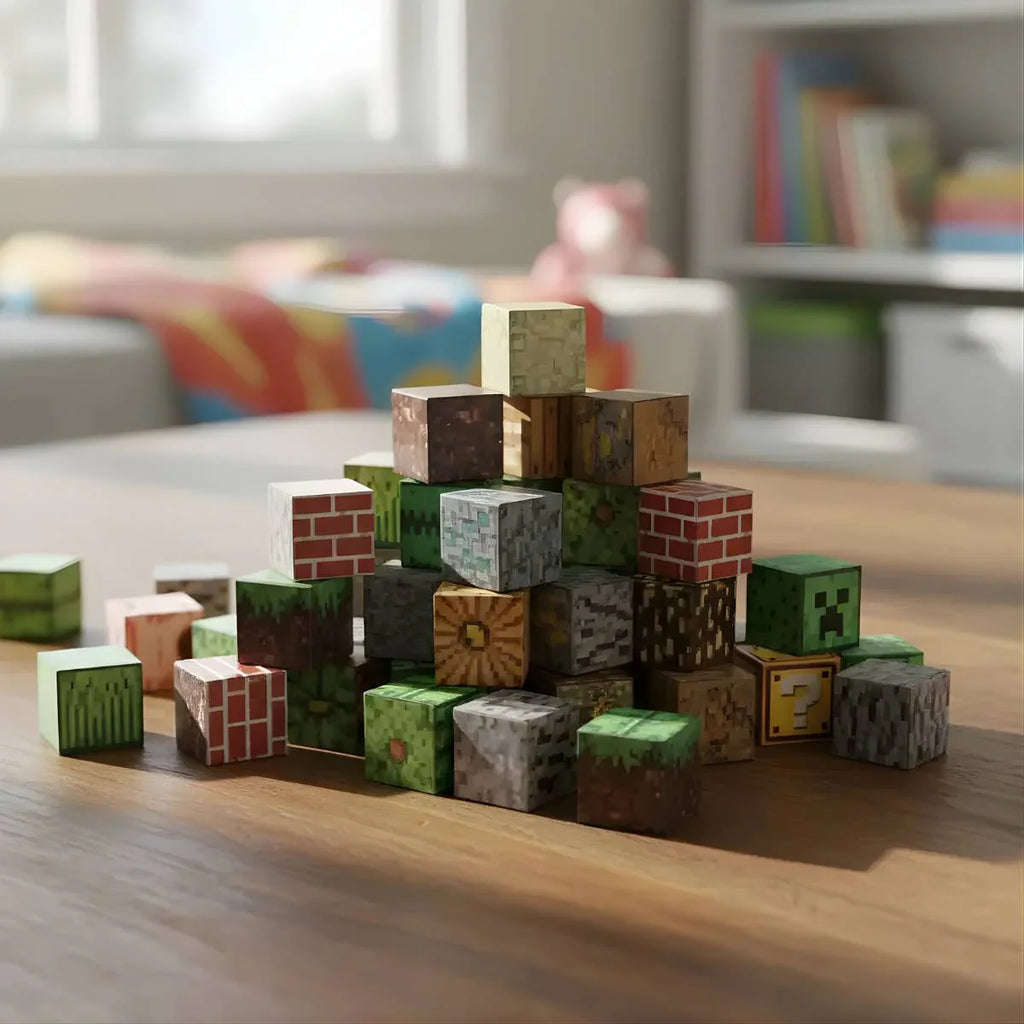 Blocos Magnéticos de Construção Minecraft com 96 Peças - TW883-096A
