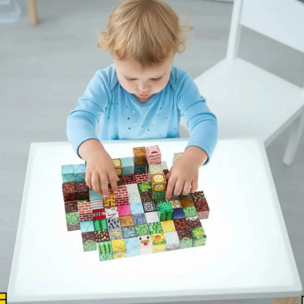 Blocos Magnéticos de Construção Minecraft com 96 Peças - TW883-096A