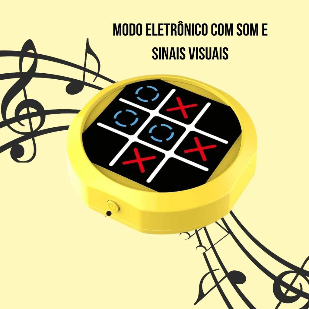 Brinquedo Educativo Eletrônico Digital Portátil 4 Em 1 Jogo Da Velha - TW882-4Y