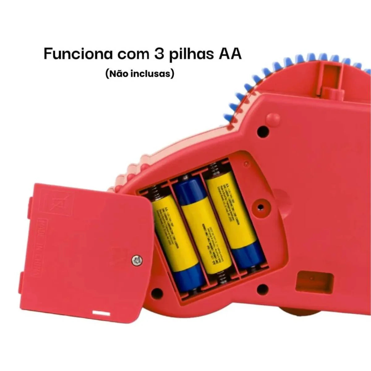 Brinquedo Montagem Com Engrenagens Carro Elétrico Pequeno Vermelho - JXT-88904
