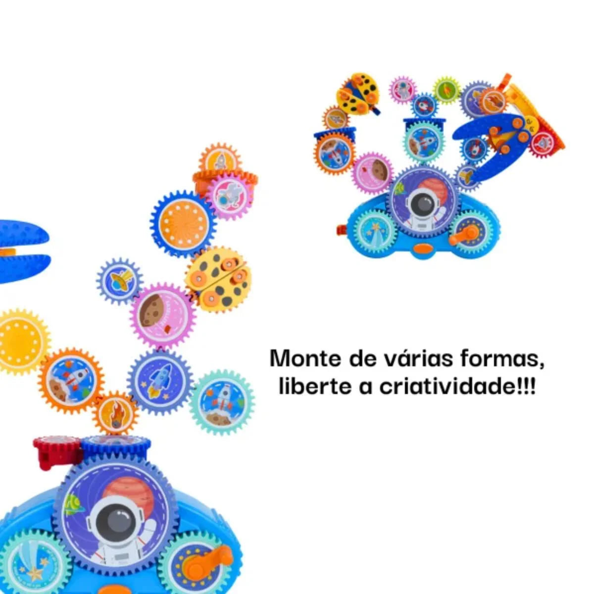 Carrinho de Engrenagens de Montar com Movimento Dinâmico 18 em 1 - JXT-88903