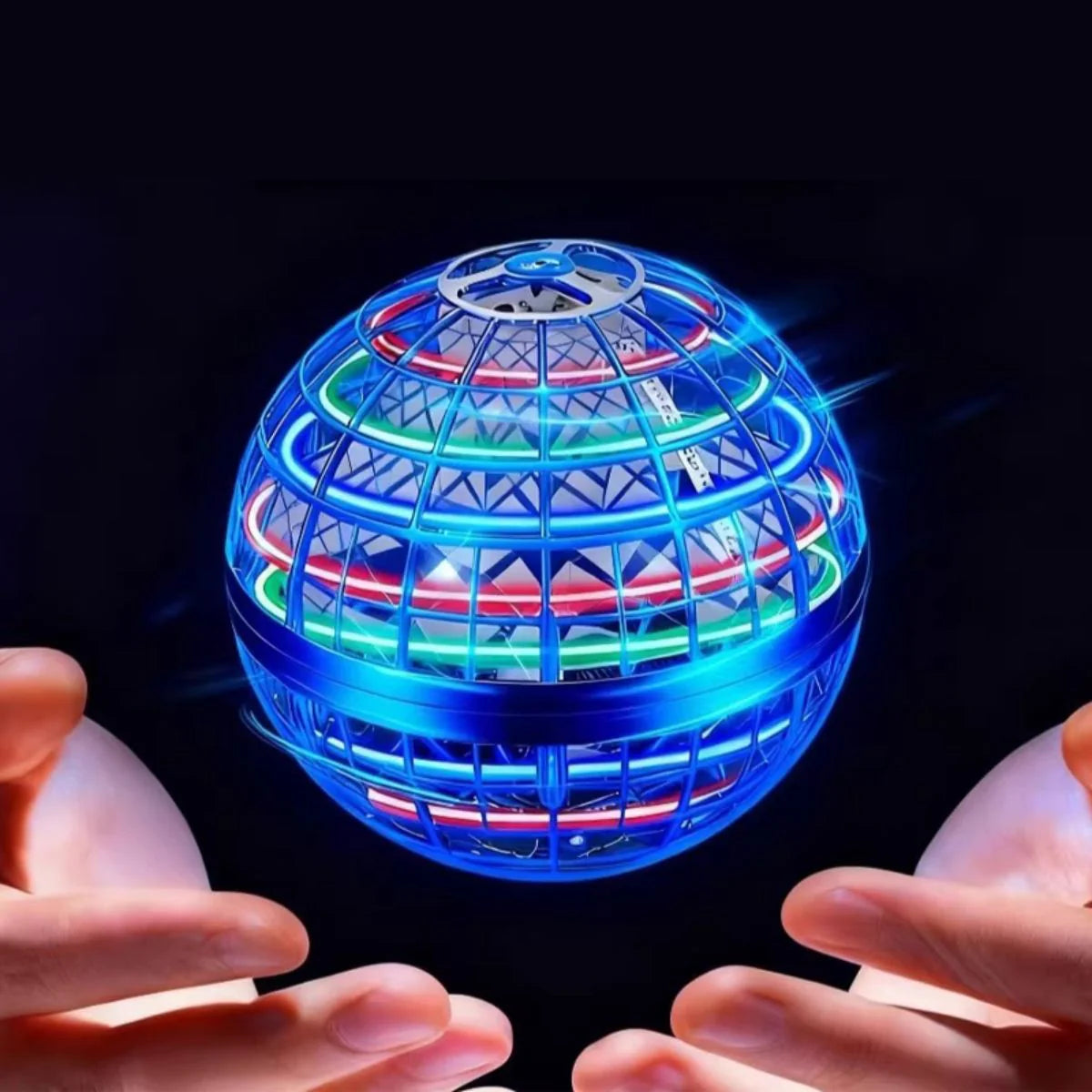 Drone Boomer Ball com LED USB Rotação 360° Recarregável - TW882-16