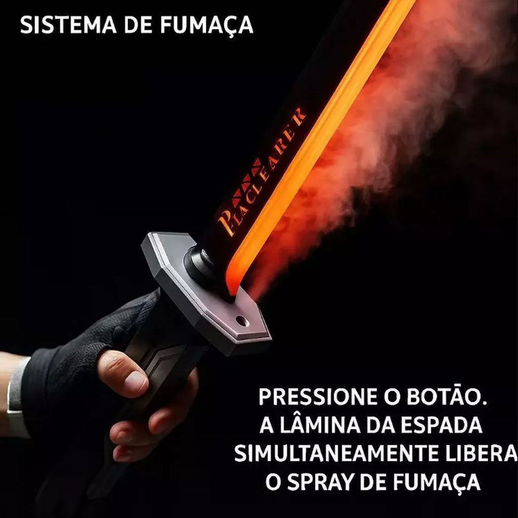 Katana de LED com Som e Efeito de Fumaça (83cm) - TW884-2
