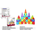 Mini Blocos Magnéticos 3D Infantil 34 Peças - TW887-A34