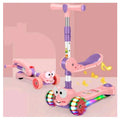 O Patinete Infantil 3 Rodas Sapo Rosa - Com Assento - AA00021