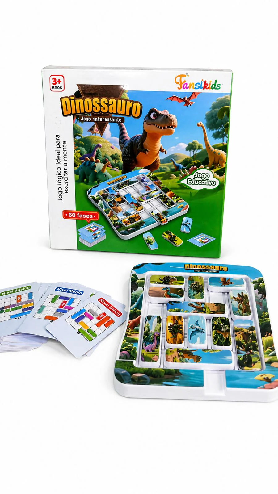 Brinquedo Educativo Infantil Dinossauro Raciocínio Lógico - TW881B