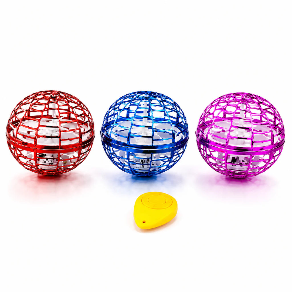 Drone Boomer Ball com LED USB Rotação 360° Recarregável - TW882-16