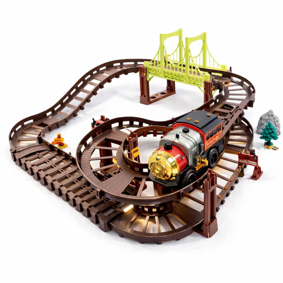 Trenzinho Elétrico com Pista e Ponte 38 Peças - A388116
