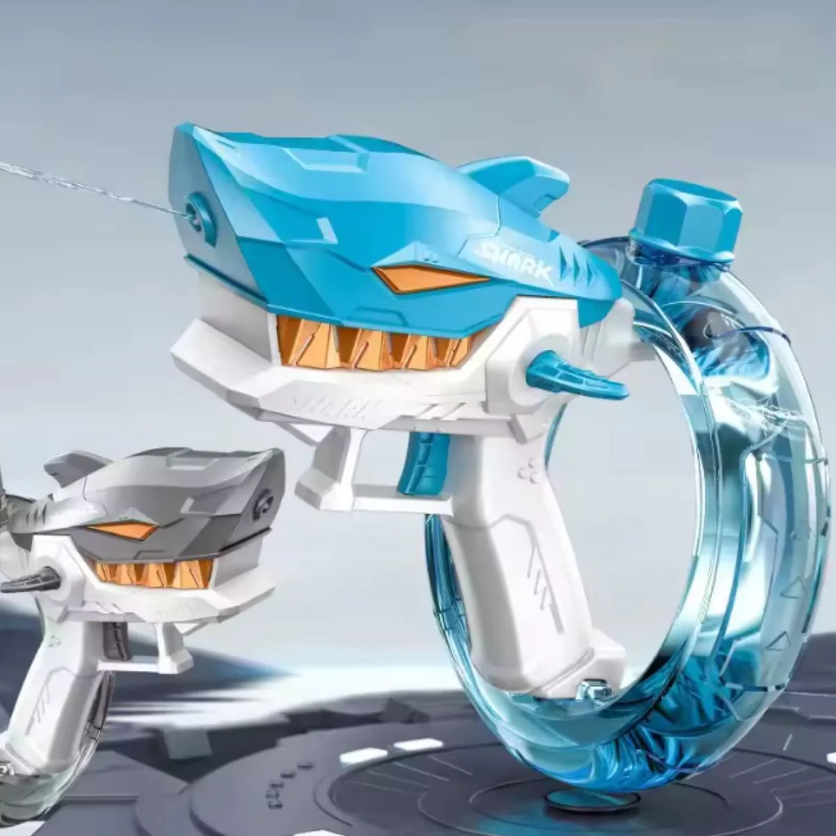 Brinquedo Pistola de Água Tubarão Elétrica e Automática - BJG00010